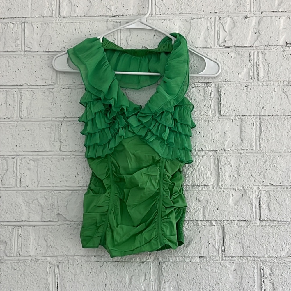 Bright green top